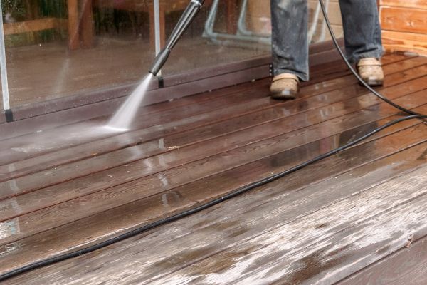 Pool Deck Power Washing in Hixson