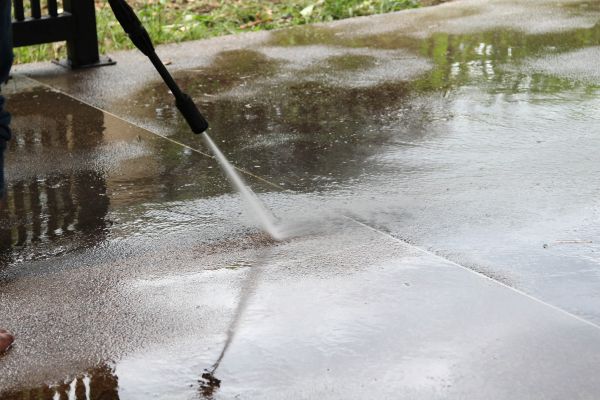 Concrete Deck Cleaning in Hixson