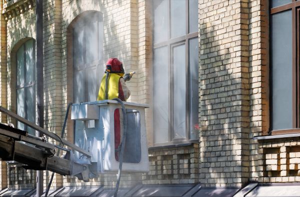 Brick Facade Cleaning in Hixson